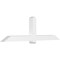 Ekena Millwork Eugene Architectural Grade PVC Gable Bracket, 96"W x 28"H x 6"D x 6"F, 7/12 Pitch GBP096X28X0606EUG00 - alternate 1